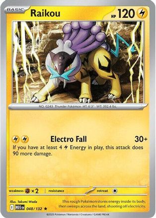 Raikou 048/132 - Holofoil ME01 Mega Evolution - Rare