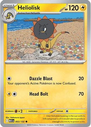 Heliolisk 053/132 - Reverse Holofoil ME01 Mega Evolution - Common