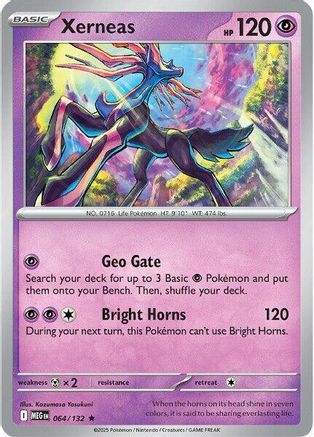 Xerneas 064  - Reverse Holofoil ME01 Mega Evolution - Rare