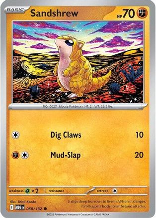 Sandshrew 068/132  ME01 Mega Evolution - Common