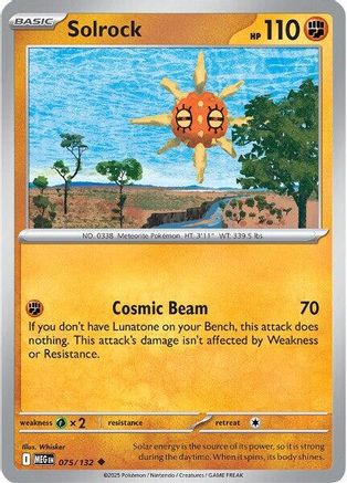 Solrock 075/132  ME01 Mega Evolution - Uncommon