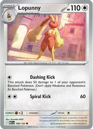 Lopunny 108/132  ME01 Mega Evolution - Common
