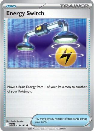 Energy Switch 115/132 - Reverse Holofoil ME01 Mega Evolution - Common