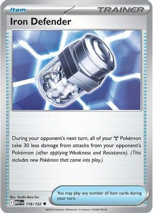 Iron Defender 118/132 - ME01 Mega Evolution - Uncommon