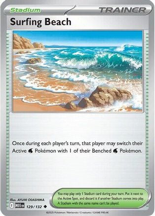 Surfing Beach 129/132 - ME01 Mega Evolution - Uncommon