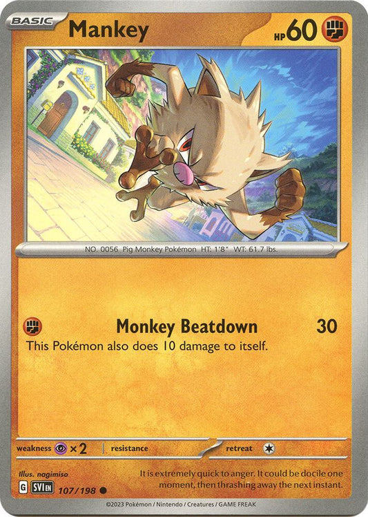 Mankey 107/198 (SV01: Scarlet & Violet Base Set) 