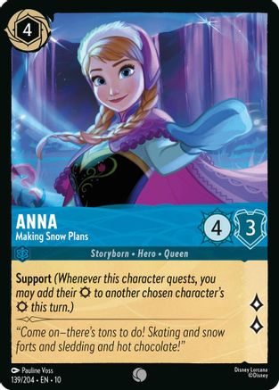 Anna - Making Snow Plans (139/204) - Whispers in the Well Cold Foil