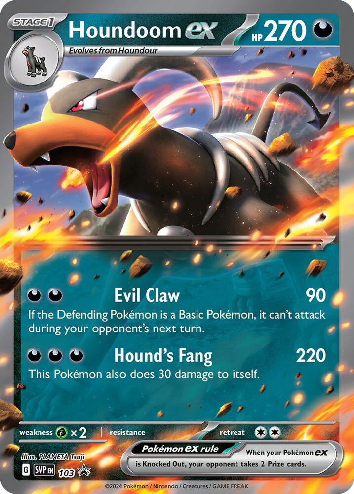 Houndoom ex 103 (SV: Scarlet & Violet Promo Cards)  - Holofoil