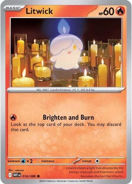 Litwick 016/086 (SV: White Flare) 