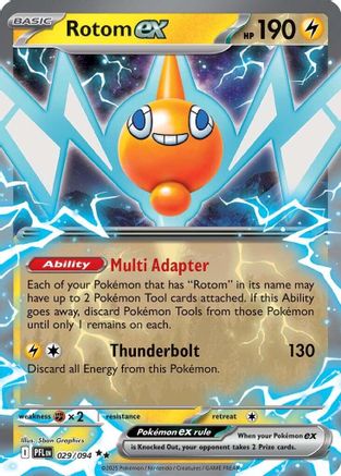 Rotom ex 029/094  - Holofoil ME02 Phantasmal Flames - Double Rare