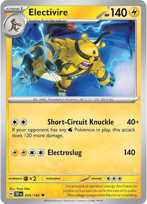 Electivire 054/162 (SV05: Temporal Forces)  - Reverse Holofoil