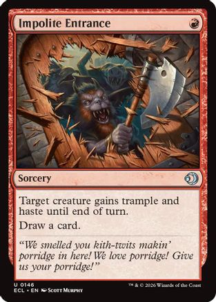 Impolite Entrance (ECL-146) - Lorwyn Eclipsed