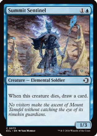 Summit Sentinel (ECL-073) - Lorwyn Eclipsed Foil