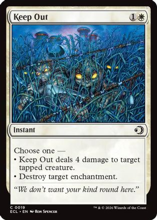 Keep Out (ECL-019) - Lorwyn Eclipsed Foil