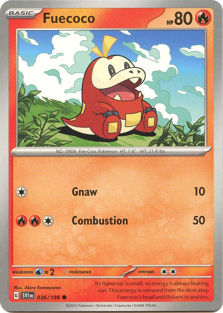 Fuecoco 036/198 (SV01: Scarlet & Violet Base Set) 