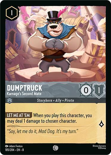 Dumptruck Karnages Second Mate 185/204 (Reign of Jafar) 