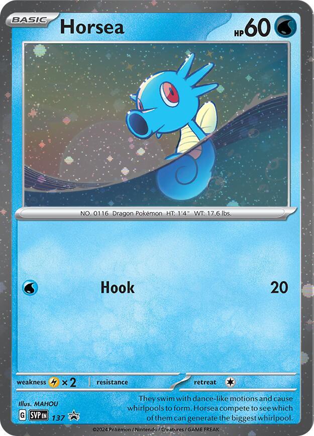 Horsea 137 (SV: Scarlet & Violet Promo Cards)  - Cosmo Holofoil