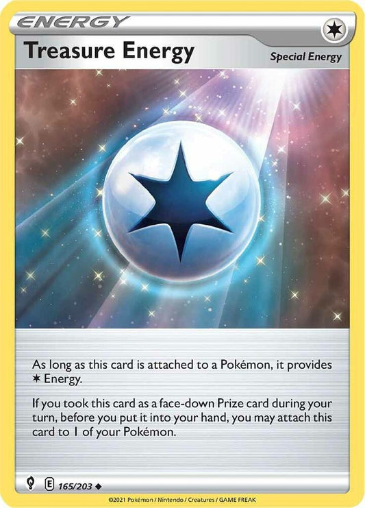 Treasure Energy 165/203 (SWSH07: Evolving Skies) 