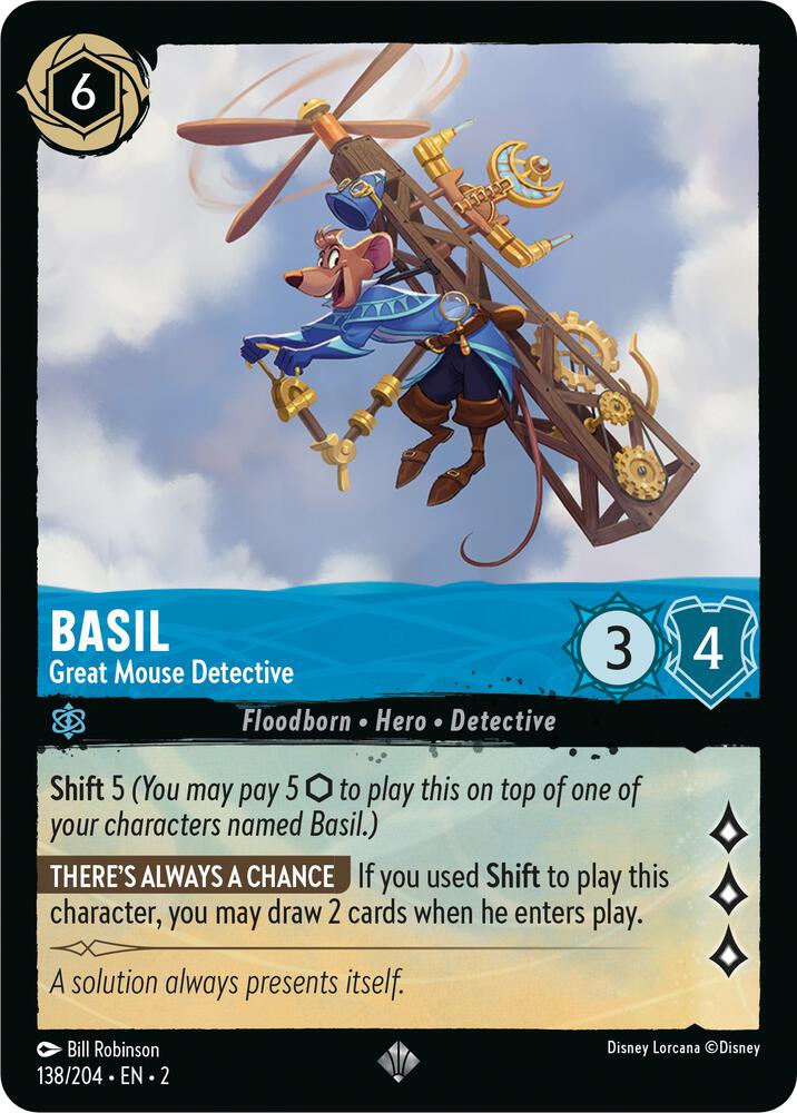 Basil, Great Mouse Detective 138/204 (Rise of the Floodborn) 