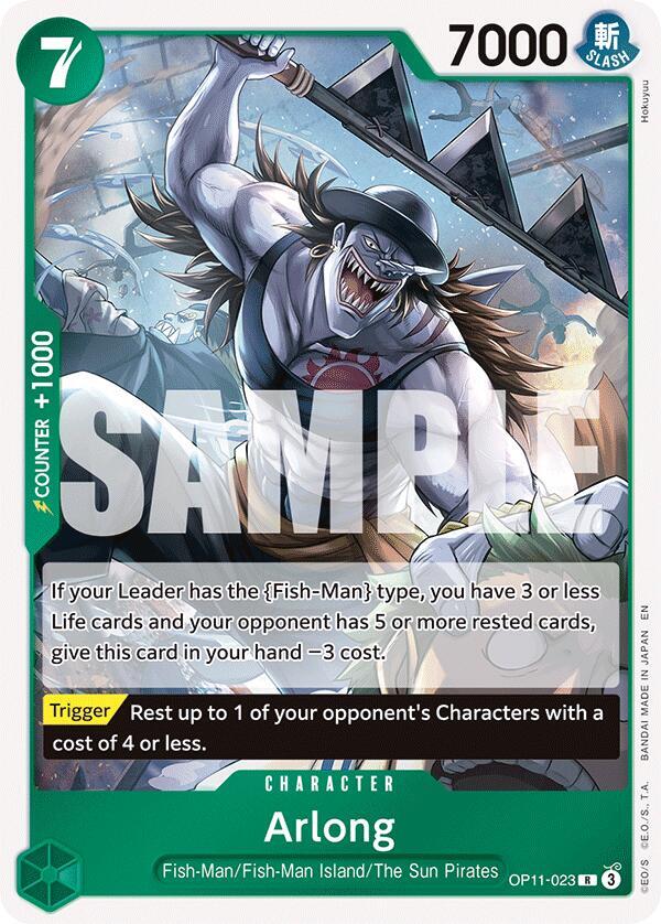 Arlong OP11-023 (A Fist of Divine Speed)  - Foil