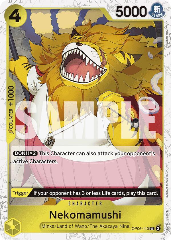 Nekomamushi Jolly Roger Foil OP06-110 (Premium Booster -The Best-)  - Foil