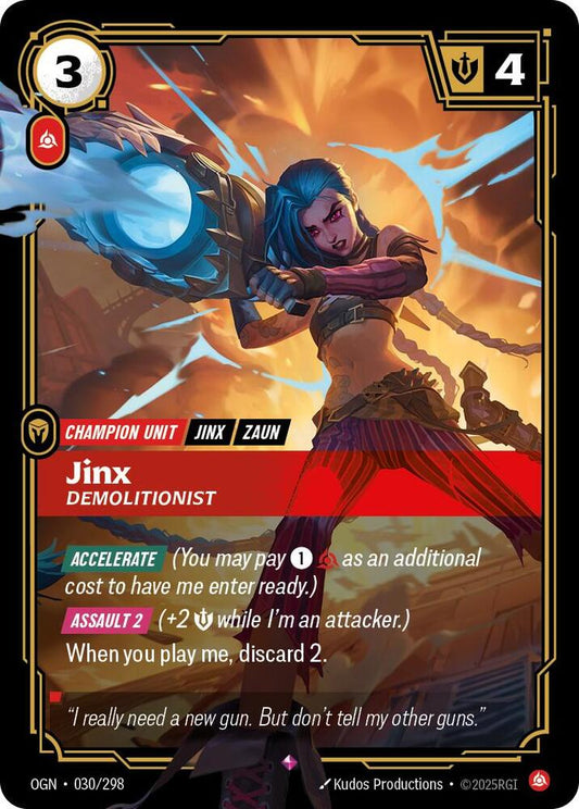 Jinx - Demolitionist 30/298 (Origins)  - Foil