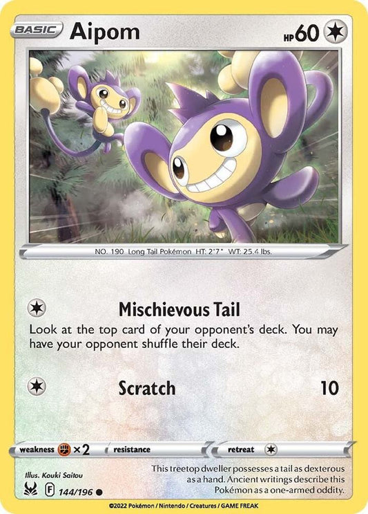 Aipom 144/196 (SWSH11: Lost Origin) 