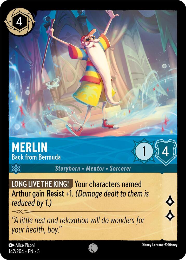 Merlin Back from Bermuda 142/204 (Shimmering Skies)  - Cold Foil