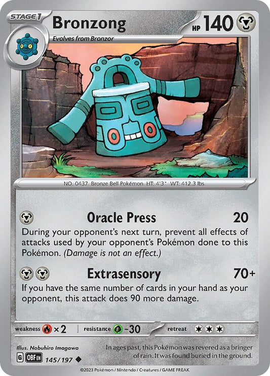 Bronzong 145/197 (SV03: Obsidian Flames) 