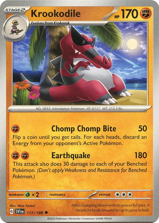 Krookodile 117/198 (SV01: Scarlet & Violet Base Set) 