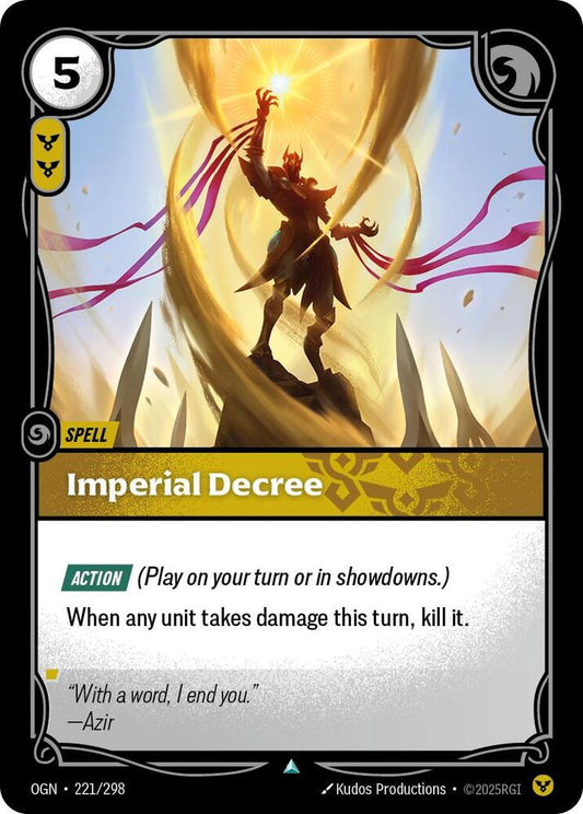Imperial Decree 221/298 (Origins) 