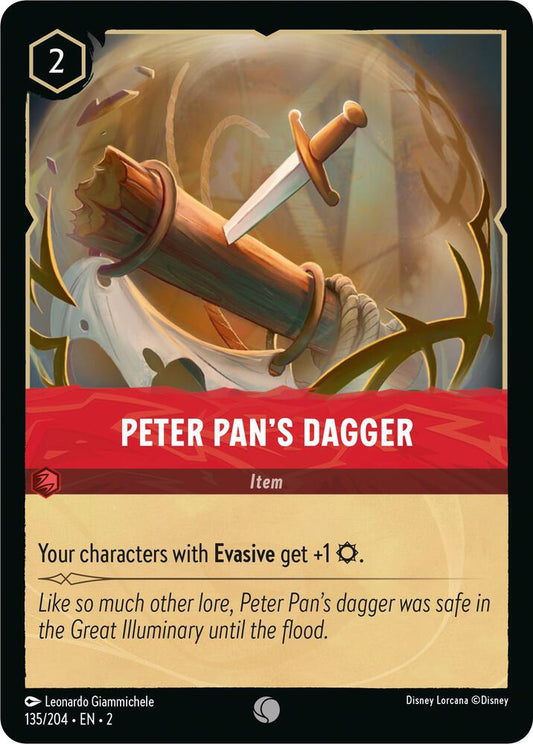 Peter Pan's Dagger 135/204 (Rise of the Floodborn)  - Cold Foil