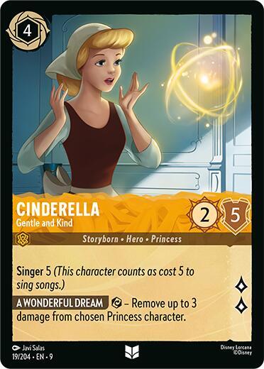 Cinderella, Gentle and Kind 19/204 (Fabled)  - Cold Foil