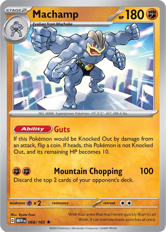Machamp 068/165 (SV: Scarlet & Violet 151)  - Holofoil