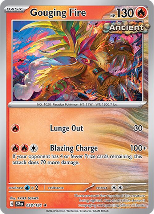 Gouging Fire 038/191 (SV08: Surging Sparks)  - Reverse Holofoil