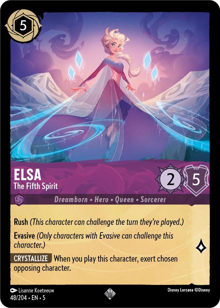 Elsa, The Fifth Spirit 48/204 (Shimmering Skies)  - Cold Foil