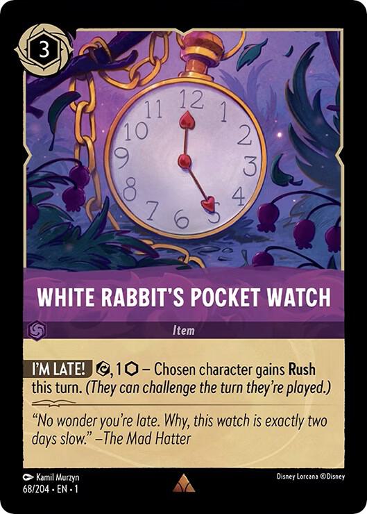 White Rabbit's Pocket Watch 68/204 (The First Chapter)  - Cold Foil
