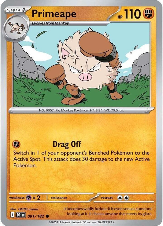 Primeape 091/182 (SV10: Destined Rivals) 