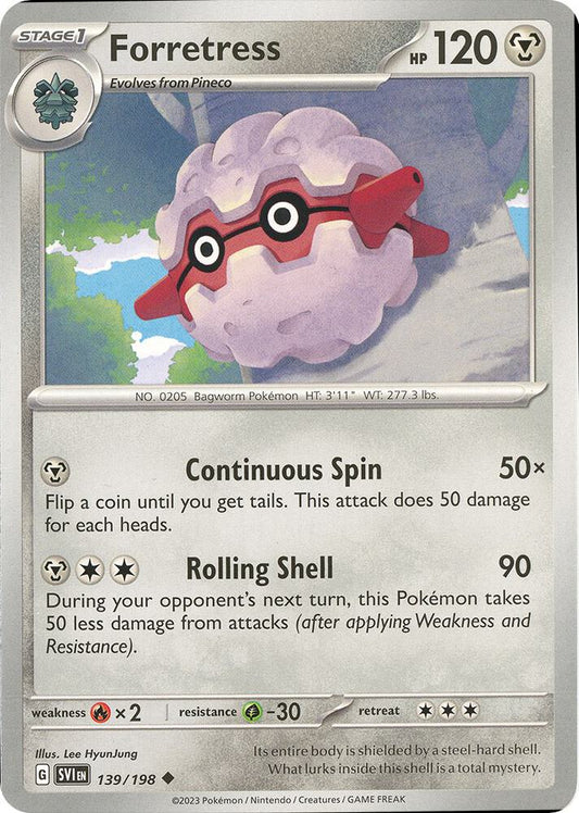 Forretress 139/198 (SV01: Scarlet & Violet Base Set) 