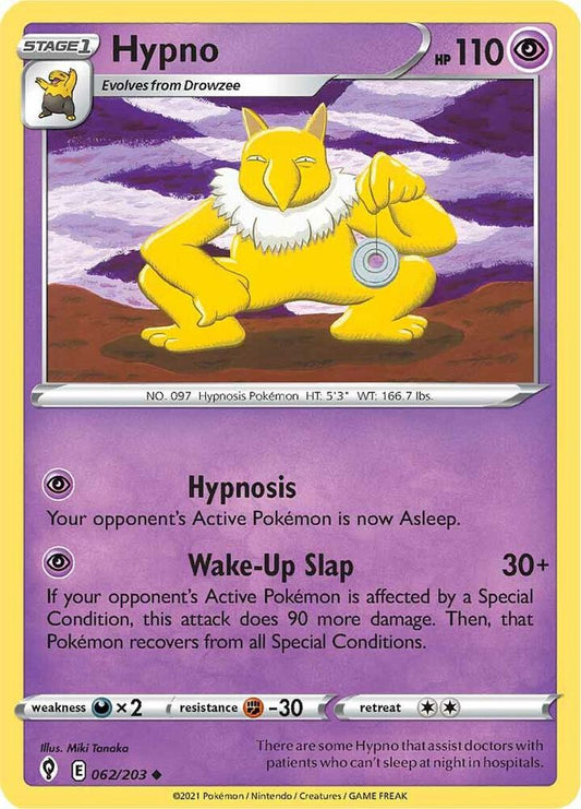 Hypno 062/203 (SWSH07: Evolving Skies) 