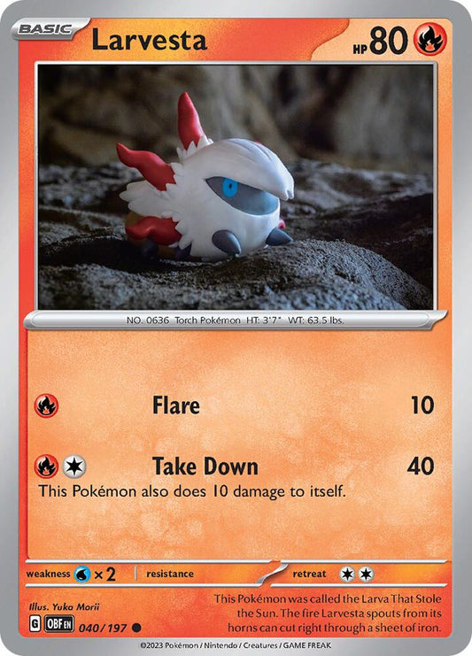 Larvesta 040/197 (SV03: Obsidian Flames) 