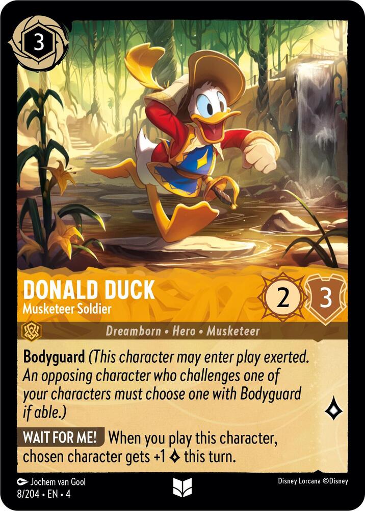 Donald Duck Musketeer Soldier 8/204 (Ursula's Return) 