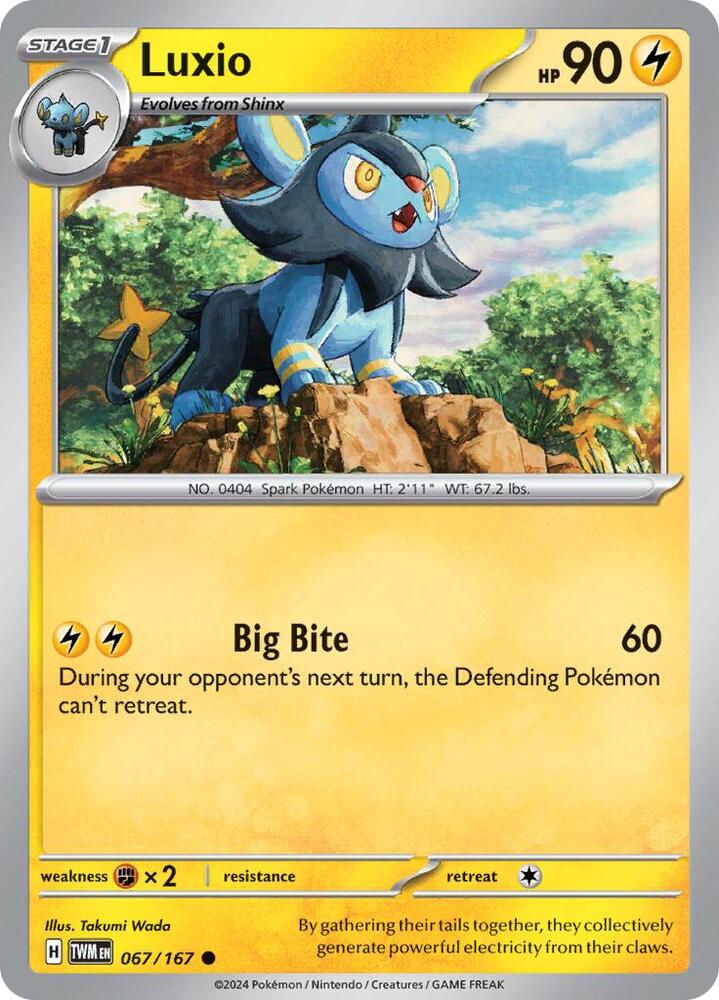 Luxio 067/167 (SV06: Twilight Masquerade) 