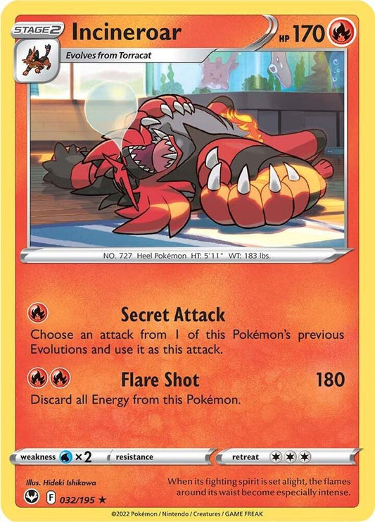 Incineroar 032/195 (SWSH12: Silver Tempest) 
