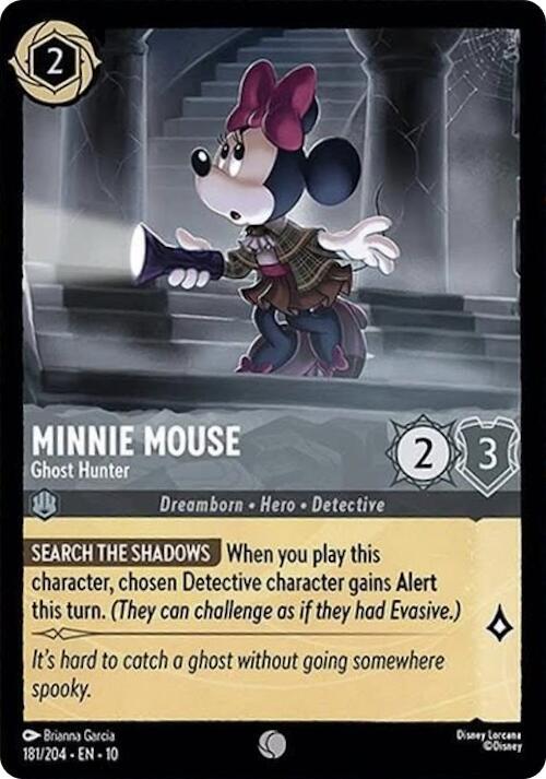 Minnie Mouse Ghost Hunter 181/204 (Whispers in the Well)  - Cold Foil