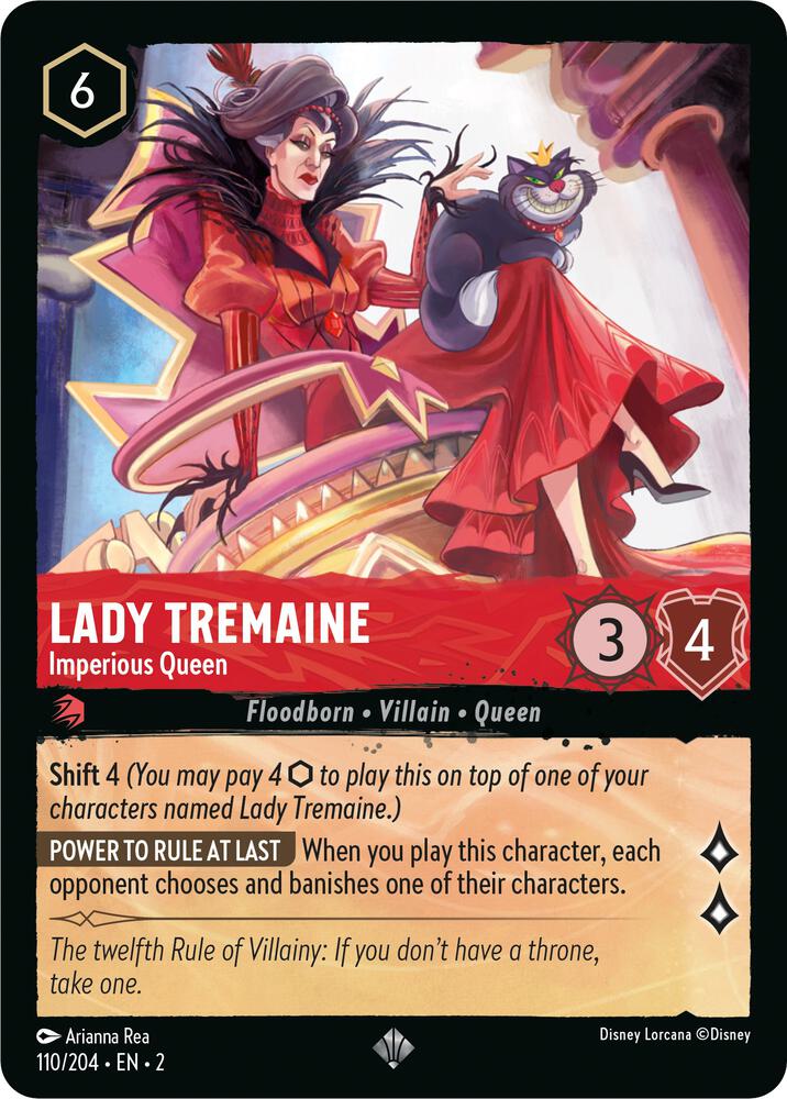 Lady Tremaine Imperious Queen 110/204 (Rise of the Floodborn) 