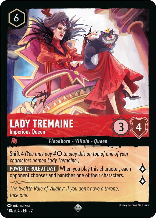 Lady Tremaine Imperious Queen 110/204 (Rise of the Floodborn) 