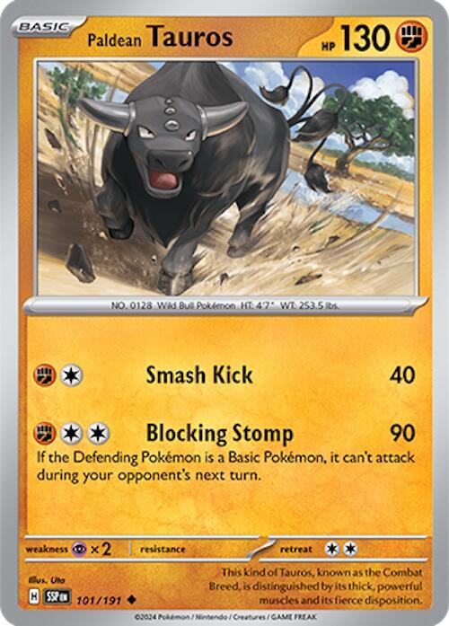 Paldean Tauros 101 191 101/191 (SV08: Surging Sparks) 