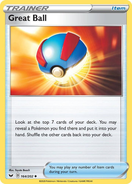 Great Ball 164/202 (SWSH01: Sword & Shield Base Set) 