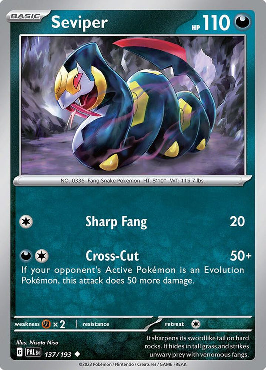 Seviper 137/193 (SV02: Paldea Evolved) 
